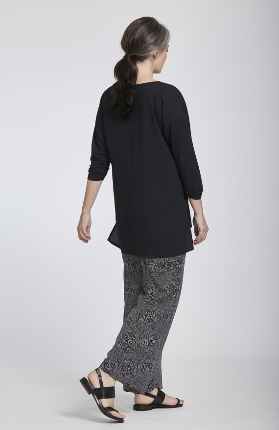 Loose Fit V Neck Tunic