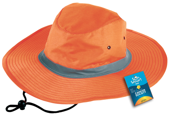 HI VIS Safety Slouch Hat - Hi Viz Orange