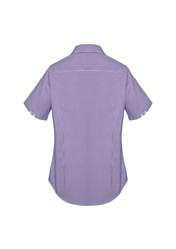 Newport Short Sleeve Mini-Check Shirt - Women