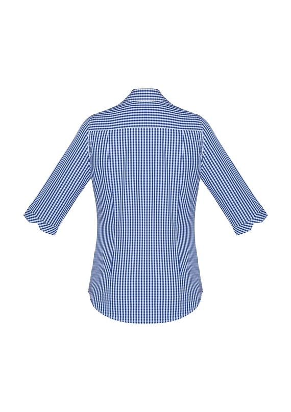 Springfield 100% Cotton 3/4 Sleeve Check Shirt - Women