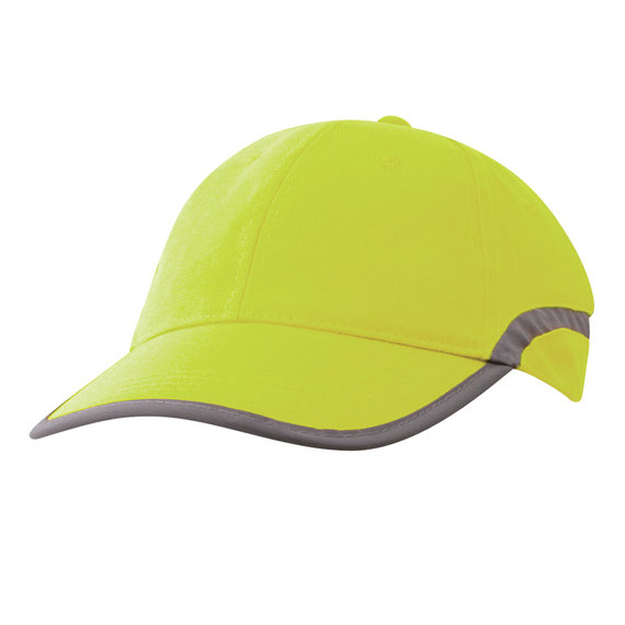 Hi Vis Reflector Cap - Fluoro Yellow