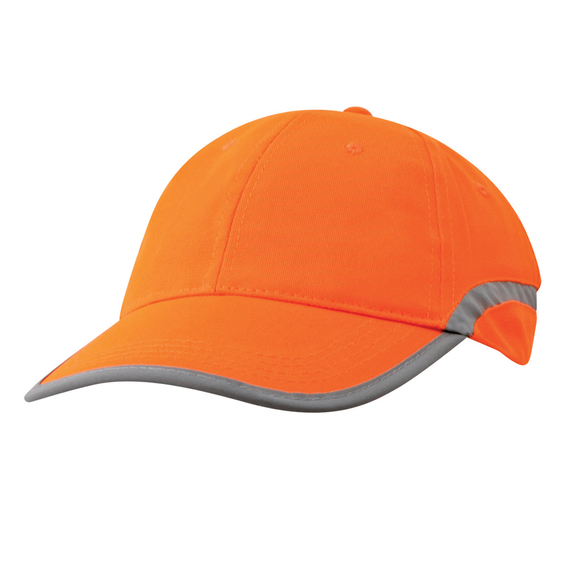 Hi Vis Reflector Cap - Fluoro Orange