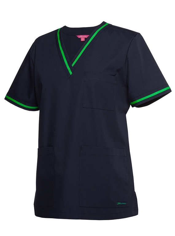 Contrast Scrubs Top - Women