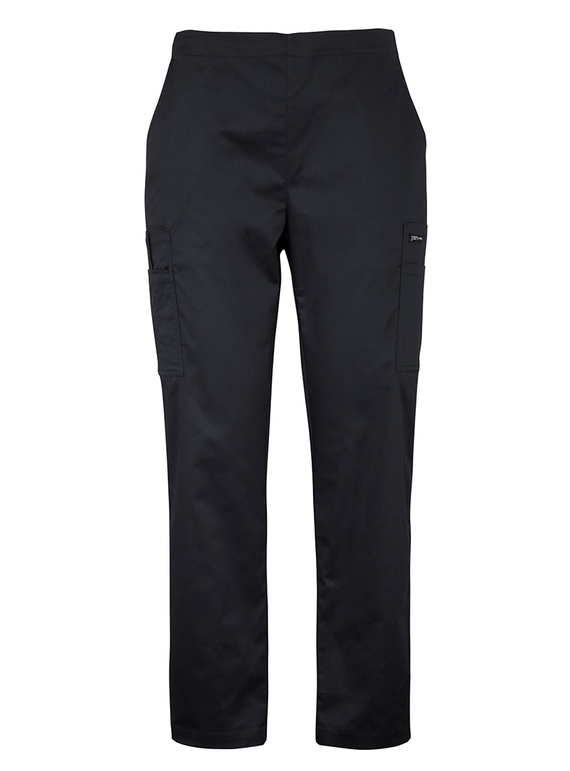 Premium Scrub Cargo Pant - Stretch - Women - Black