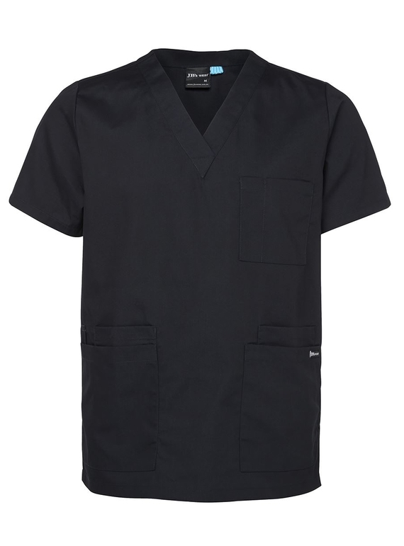 Scrubs Top - Unisex - Black