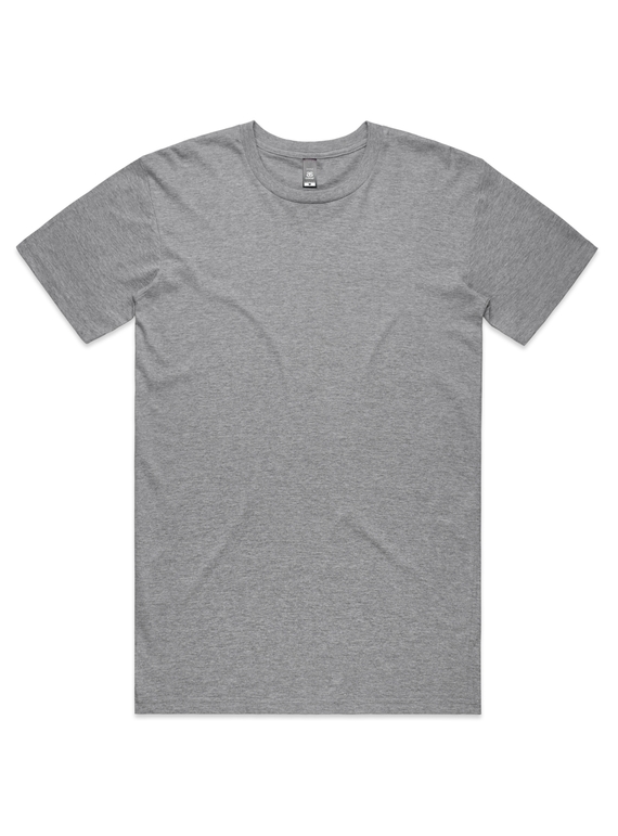 Staple Cotton Tee - Men - Grey Marle