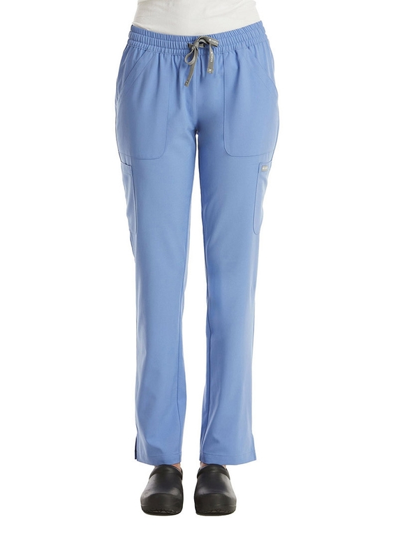 Momentum 6 Pocket Scrub Pant - Women - Ceil Blue