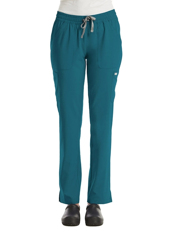 Momentum 6 Pocket Scrub Pant - Women - Caribbean Blue