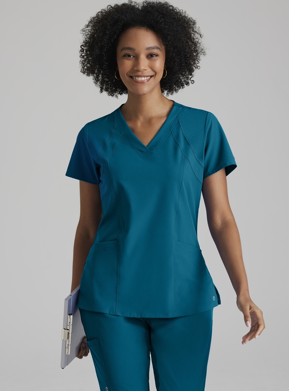 Barco One Racer Scrub Top - Women - 328 Bahama