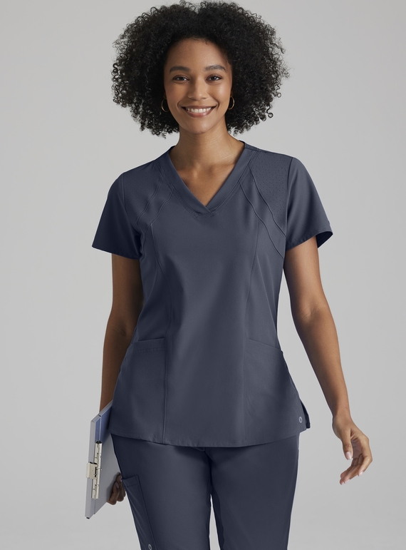 Barco One Racer Scrub Top - Women - 905 Steel