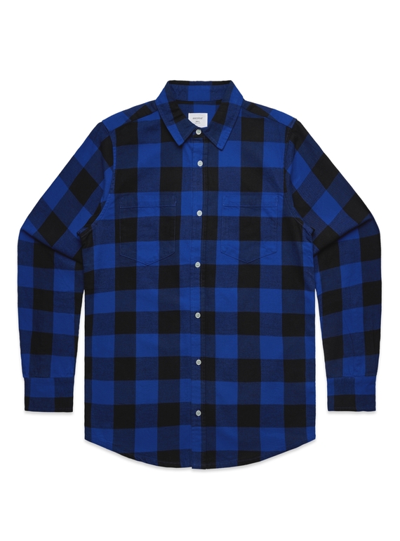 Check Shirt - Men - Blue/Black