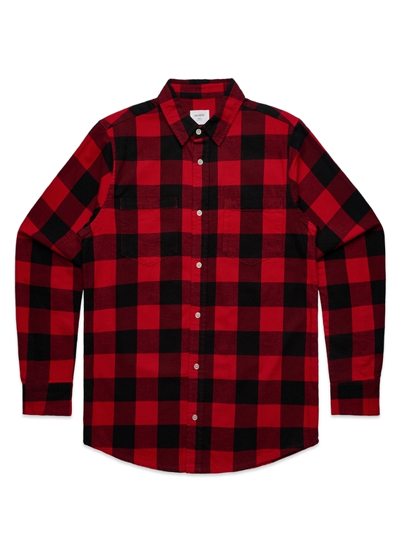 Check Shirt - Men - Red/Black
