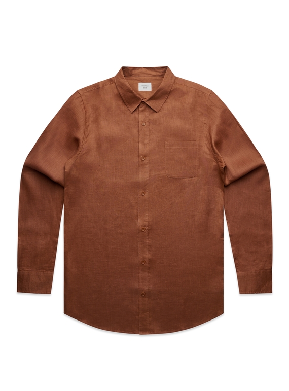 Linen Shirt - Men - Clay