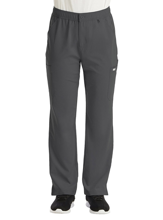 Momentum Fly Front Cargo Scrub Pant - Men - Pewter