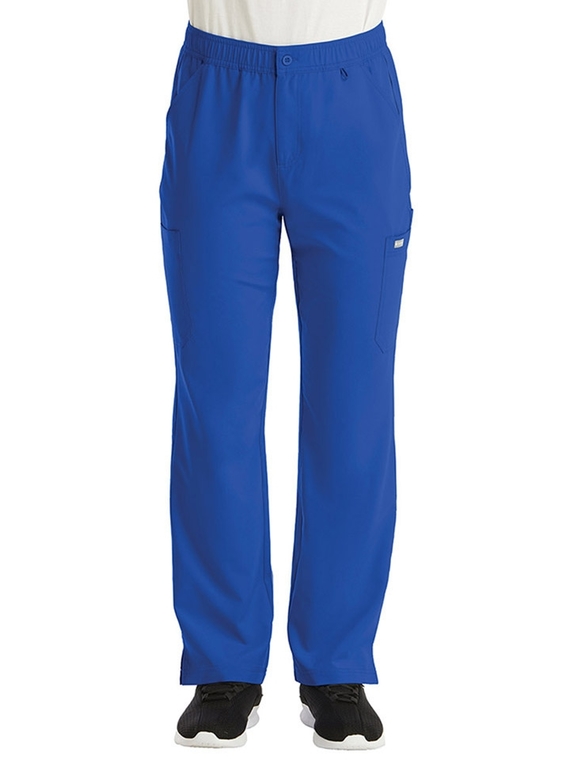 Momentum Fly Front Cargo Scrub Pant - Men - Royal Blue