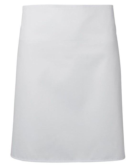 Half Apron Without Pocket - Polycotton - White
