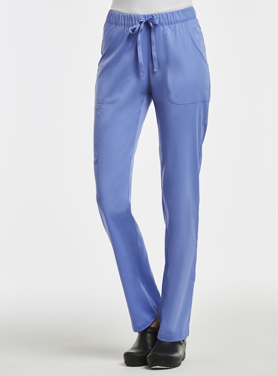 Matrix Full Waist Cargo Scrub Pant - Women - Ceil Blue