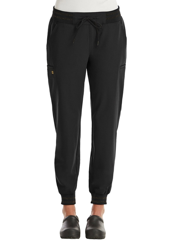 Matrix Pro Full Waistband Jogger Scrub Pant - Women - Black