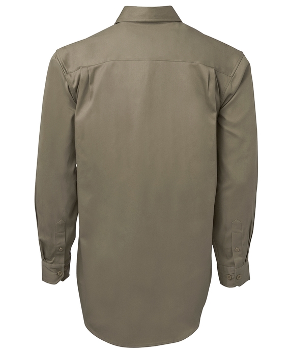 Long Sleeve Cotton Drill Work Shirt (JB)