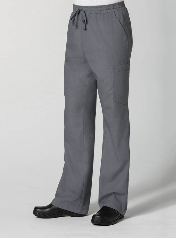 Red Panda Full Elastic 10-Pocket Cargo Scrub Pant - Men - Pewter
