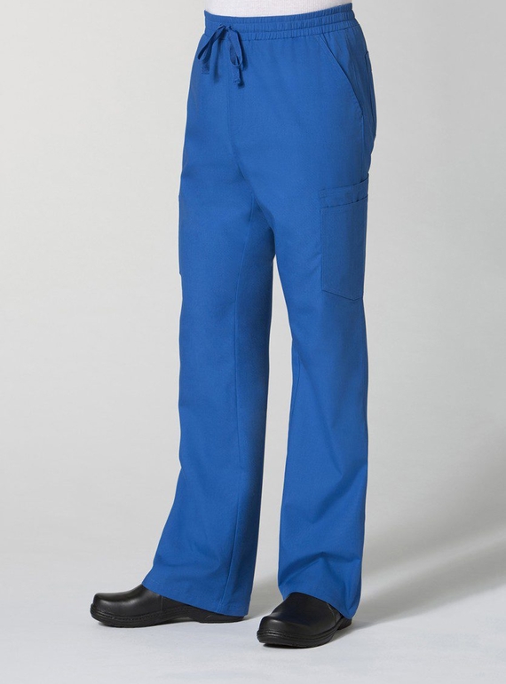 Red Panda Full Elastic 10-Pocket Cargo Scrub Pant - Men - Royal Blue