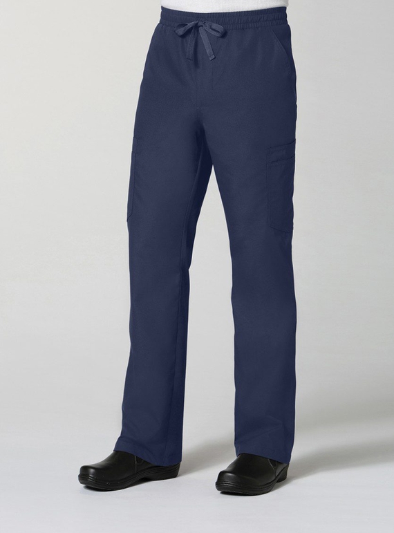 Red Panda Full Elastic 10-Pocket Cargo Scrub Pant - Men - True Navy