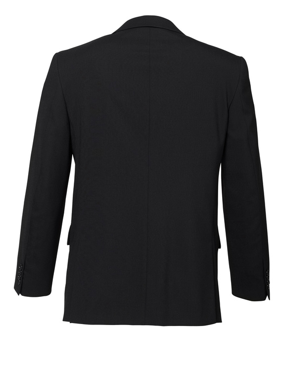 2 Button Suit Jacket - Wool Stretch - Men - Back View