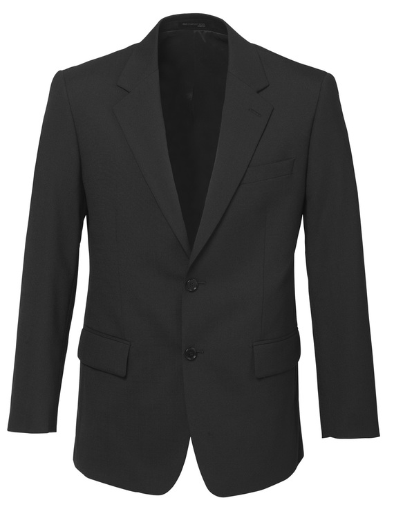 2 Button Suit Jacket - Wool Stretch - Men - Charcoal
