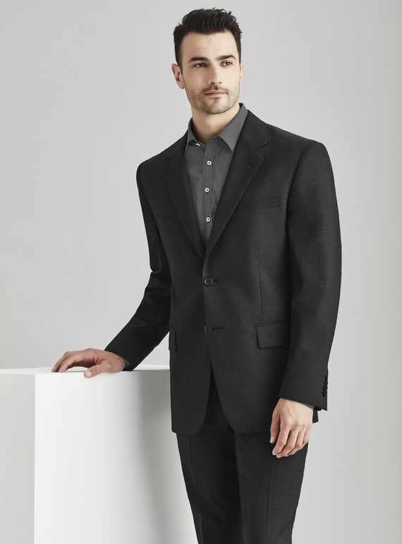 2 Button Suit Jacket - Wool Stretch - Men
