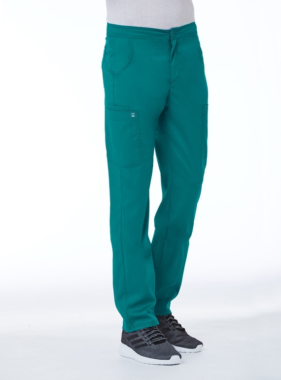 Matrix Half Elastic Waistband Cargo Scrub Pant - Men - Teal