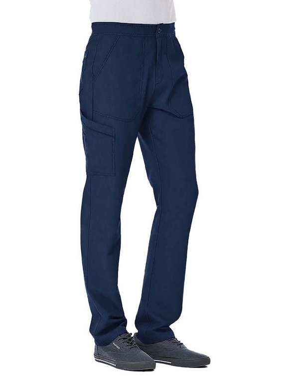 Matrix Pro Contrast Piping Cargo Scrub Pant - Men - Navy