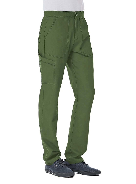 Matrix Pro Contrast Piping Cargo Scrub Pant - Men - Olive