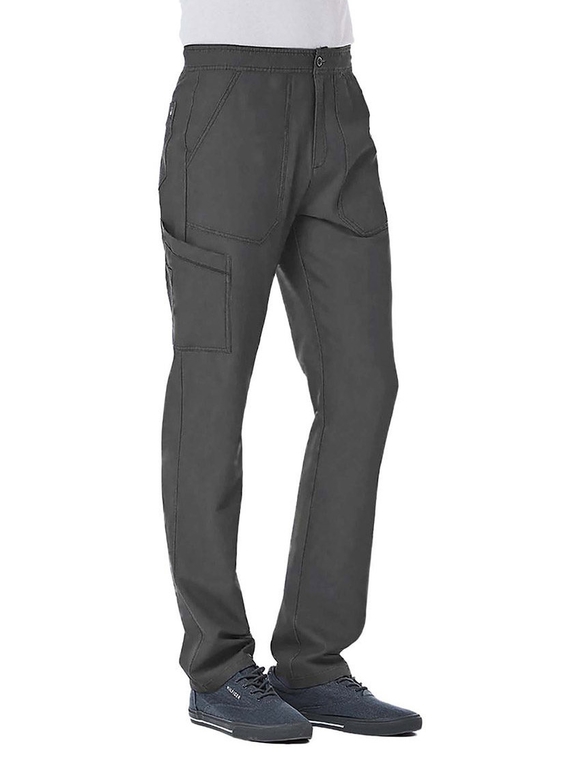 Matrix Pro Contrast Piping Cargo Scrub Pant - Men - Pewter