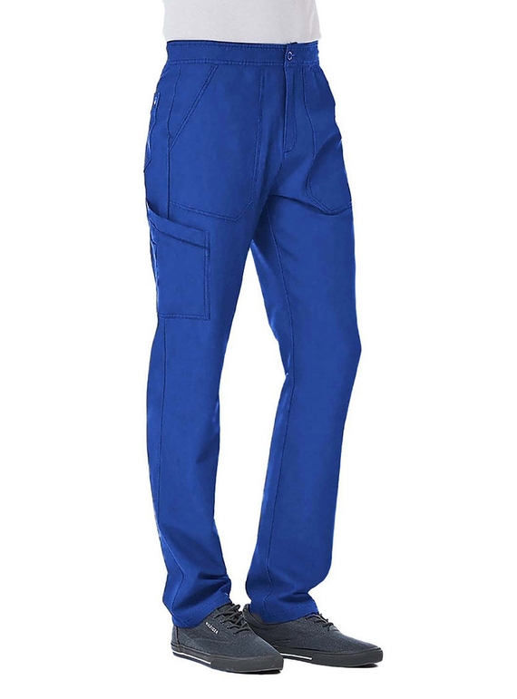 Matrix Pro Contrast Piping Cargo Scrub Pant - Men - Royal Blue