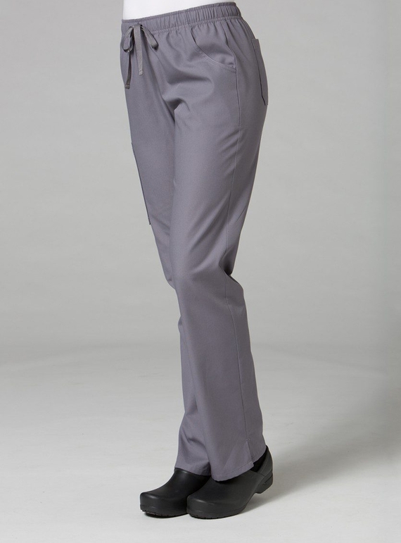 Red Panda Full Elastic Cargo Scrub Pant - Women - Pewter