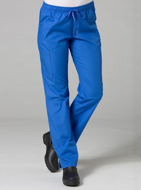 Red Panda Full Elastic Cargo Scrub Pant - Women - Royal Blue