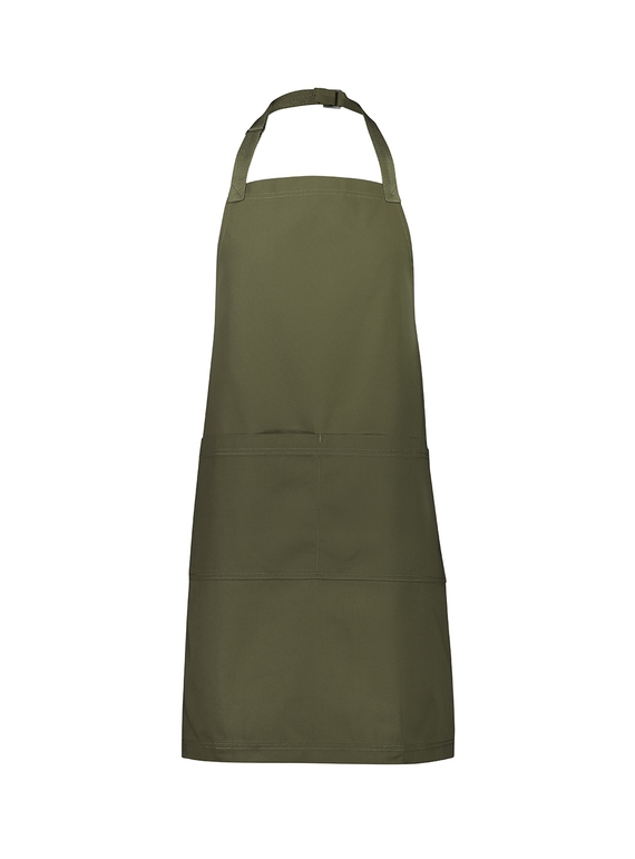Barley Bib Apron - Recycled Polyester - Olive