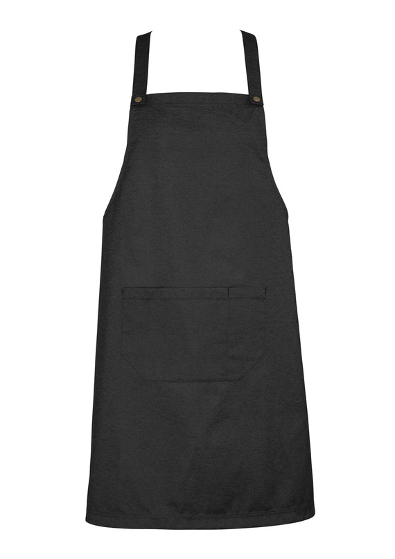 Urban Polycotton Bib Apron - Black
