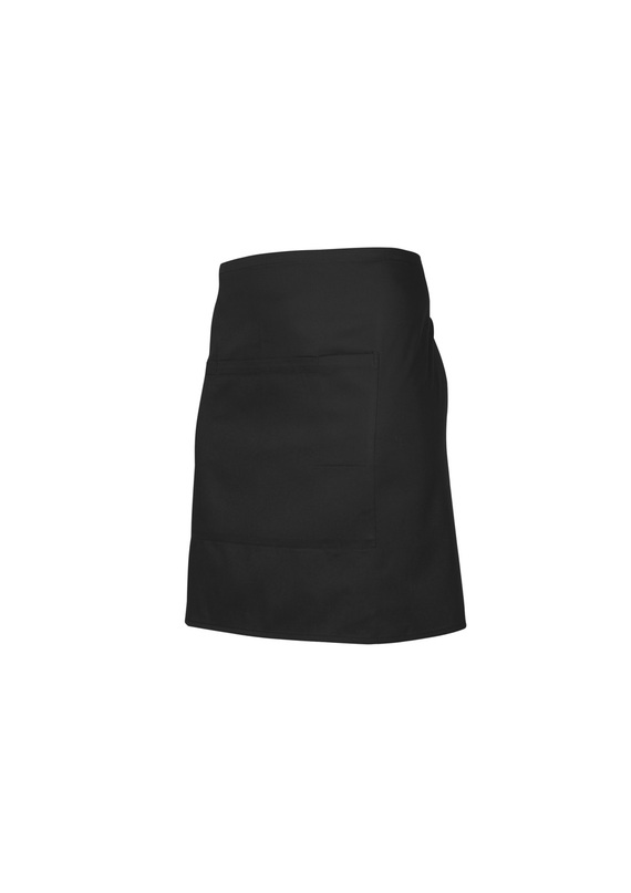 Waiters Short Waisted Polycotton Apron - BA94 - Black