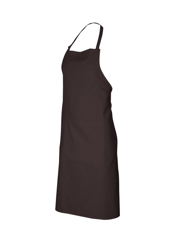 Bib Polycotton Aprons - BA95 - Chocolate