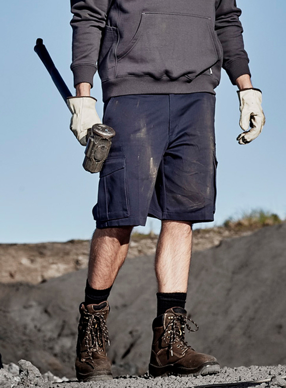 Basic Cargo Shorts 100% Cotton Drill - Men