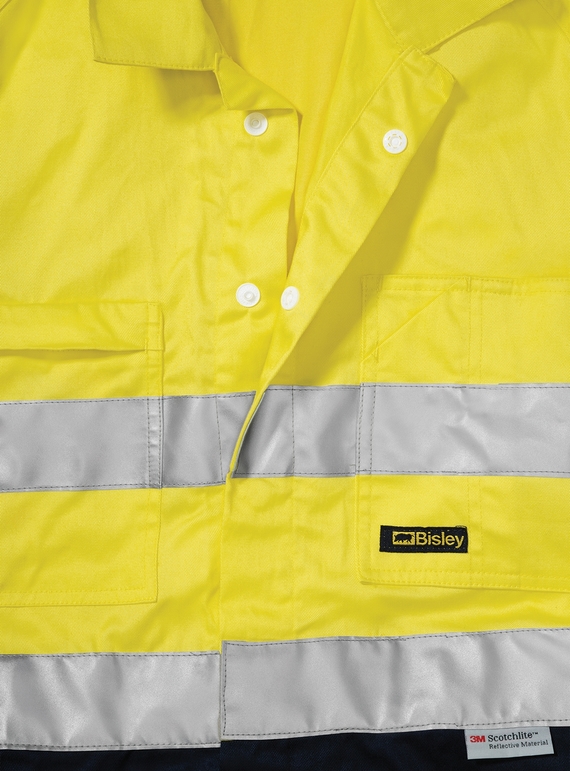 Taped Hi Vis Lightweight Coverall - Detail