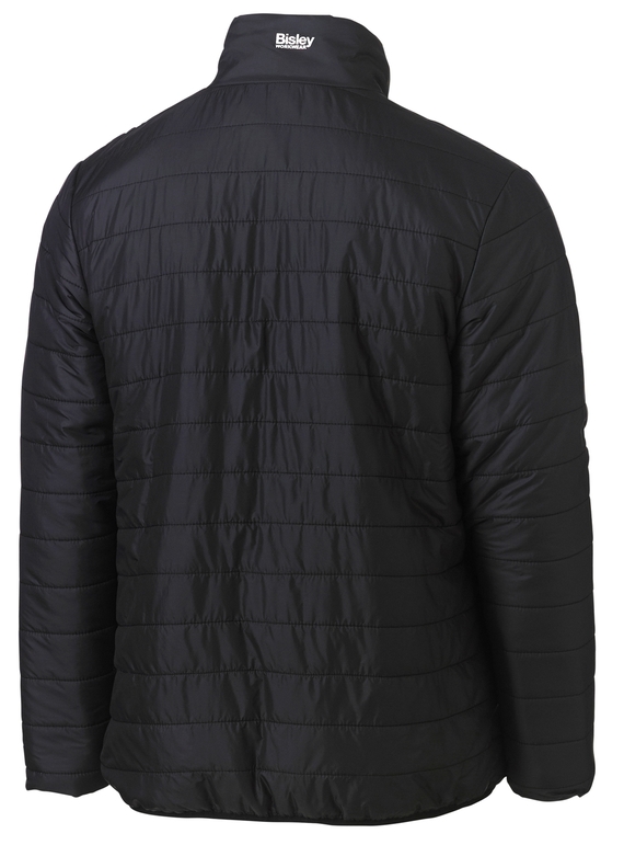 Taped Hi Vis Reversible Puffer Jacket - Reversed Back