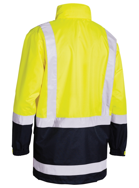 Taped Hi Vis Rain Shell Jacket - Back