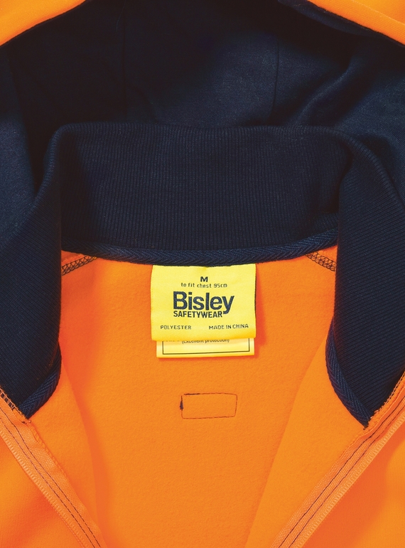 Hi Vis Zip Front Fleece Hoodie