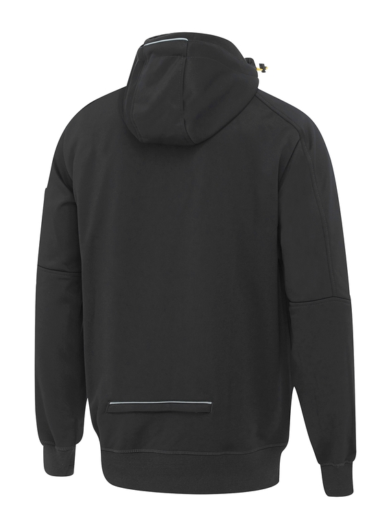 Work Fleece Zip-Front Hoodie With Sherpa Lining - Back