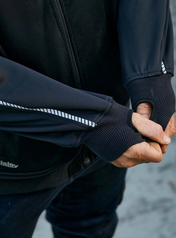 Work Fleece Zip-Front Hoodie With Sherpa Lining