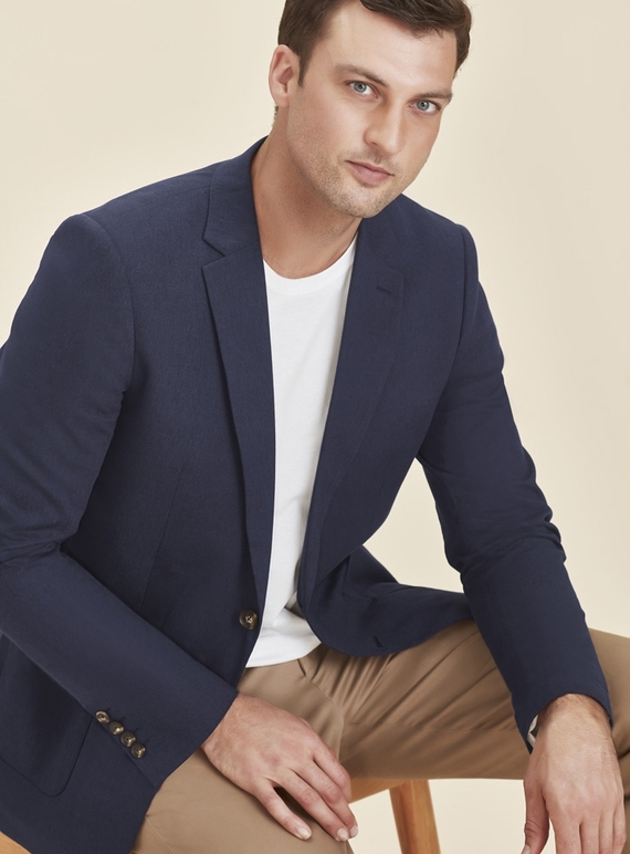 Arden Cotton Rich Blazer - Men