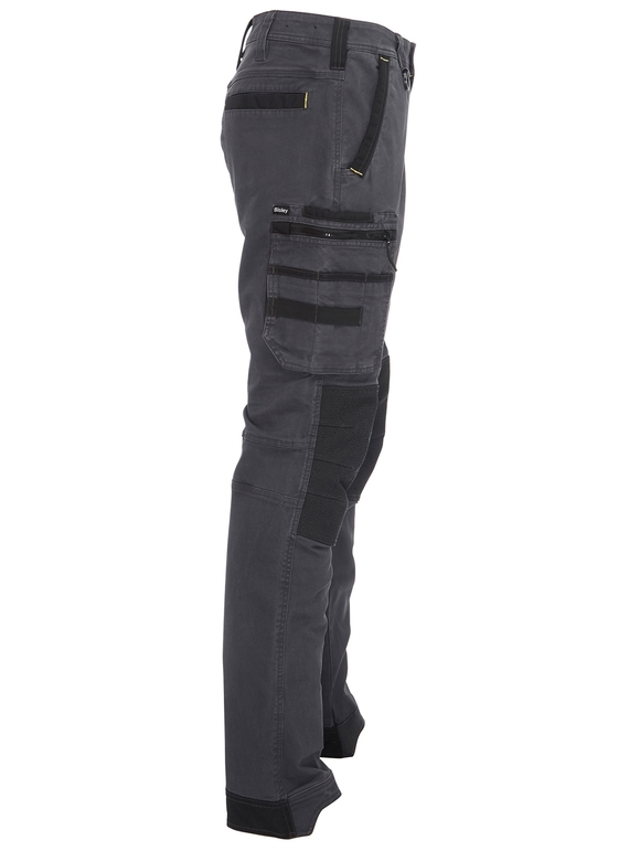 Flx & Move Stretch Utility Zip Cargo Work Pants - Side