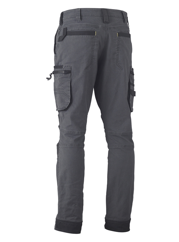 Flx & Move Stretch Utility Zip Cargo Work Pants - Back